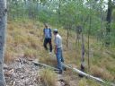 <p>In this place the trail has to be quite steep to allow a successful line ahead.  A few metres of rider challenge can make the next kilometer of trail successful and sustainable, rather than doomed to erosion and excessive maintenance</p>