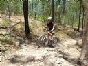 <p>If features are incomplete or ride badly, trail widening occurs.  This is a test ride, so no problems</p>