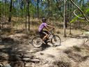 <p>Riding a new rolling grade dip</p>