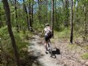 <p>This lady was riding with her young son on Casuarina - good to see and just what what MTB in Nerang needs, new blood</p>