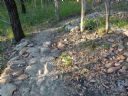 <p>Someone has already started to remove rock from this technical turn</p>