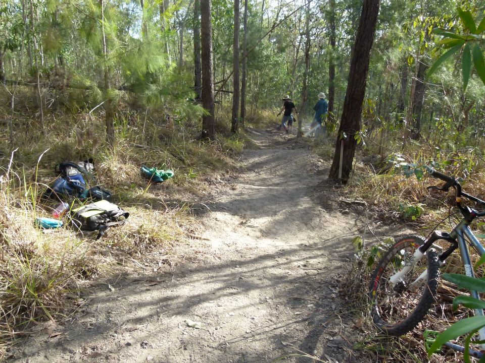 Just before the erosion trenches start