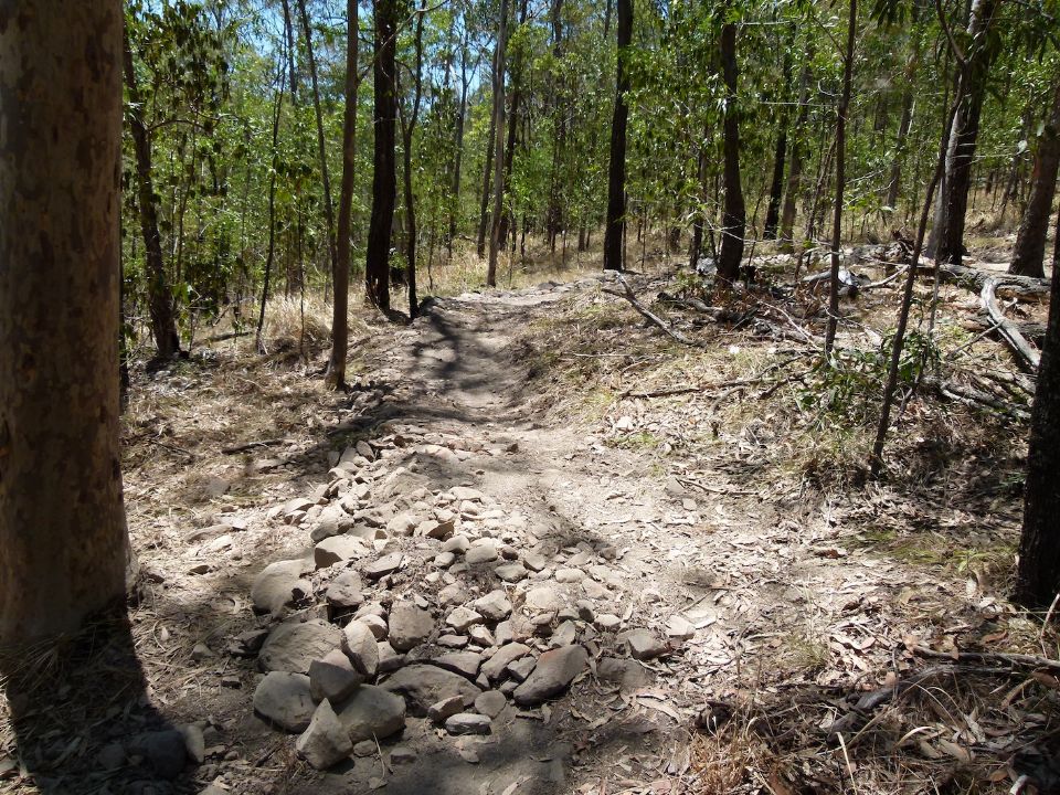 This rocky mound was completed after this pic