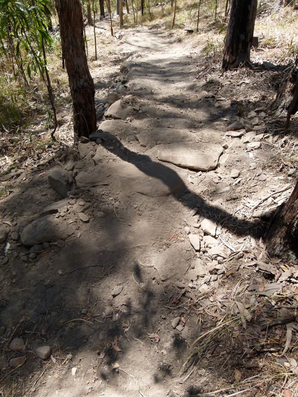 An armoured high point.  After rain the plates of rock will show