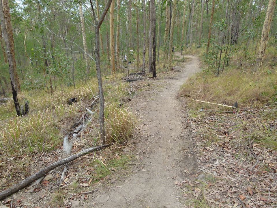 Trail closure from above