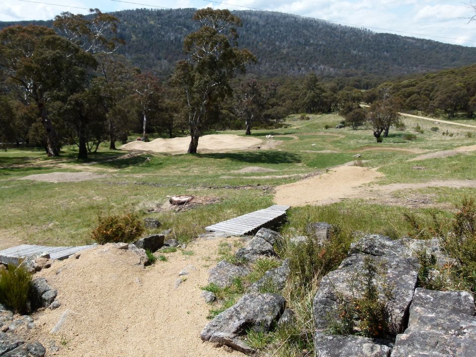 View from knob to pump track