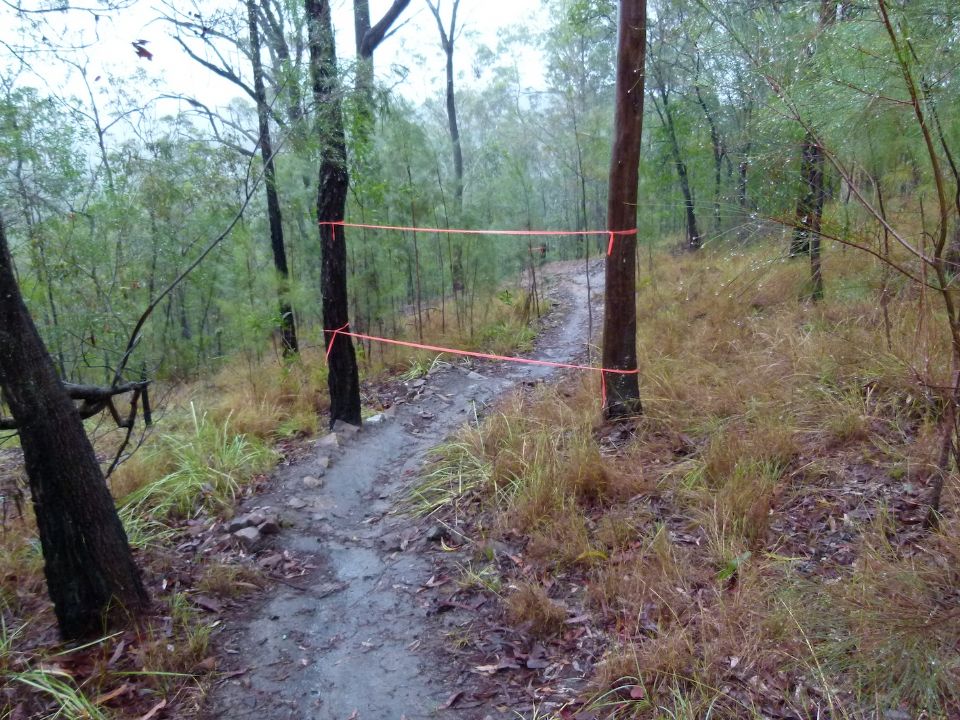 Don't ride here - work going on