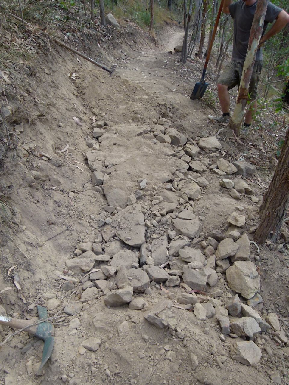 Some large rocks in here, but Ash was too quick for a pic before covering them