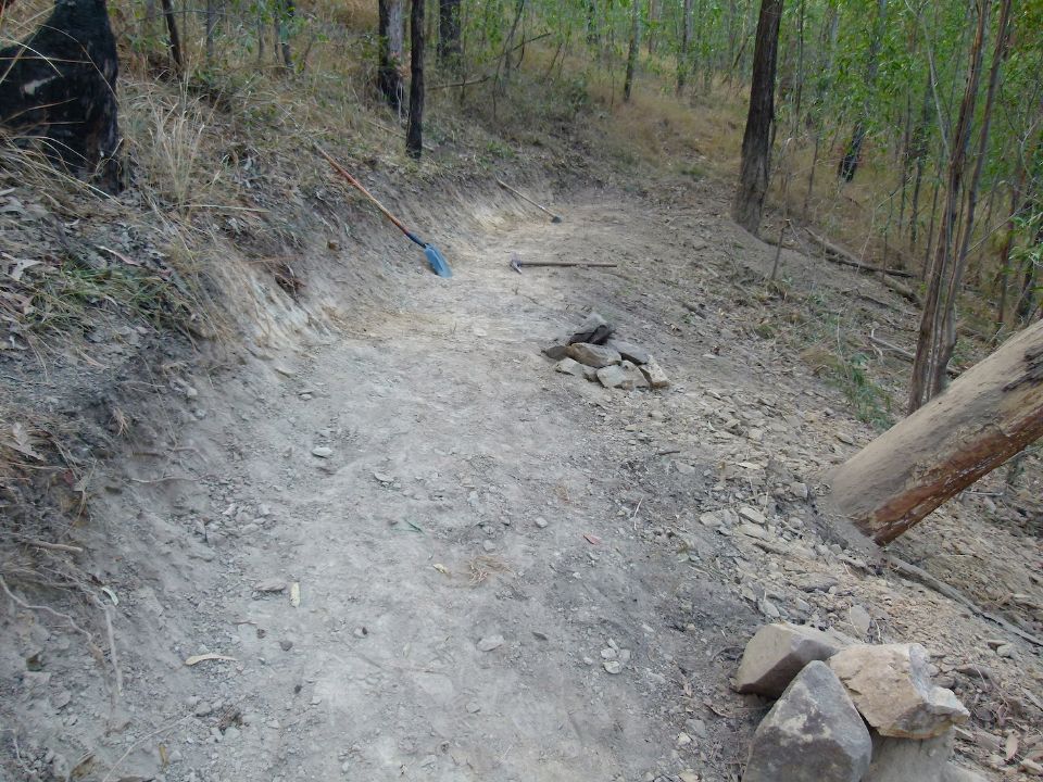 A new corner being made