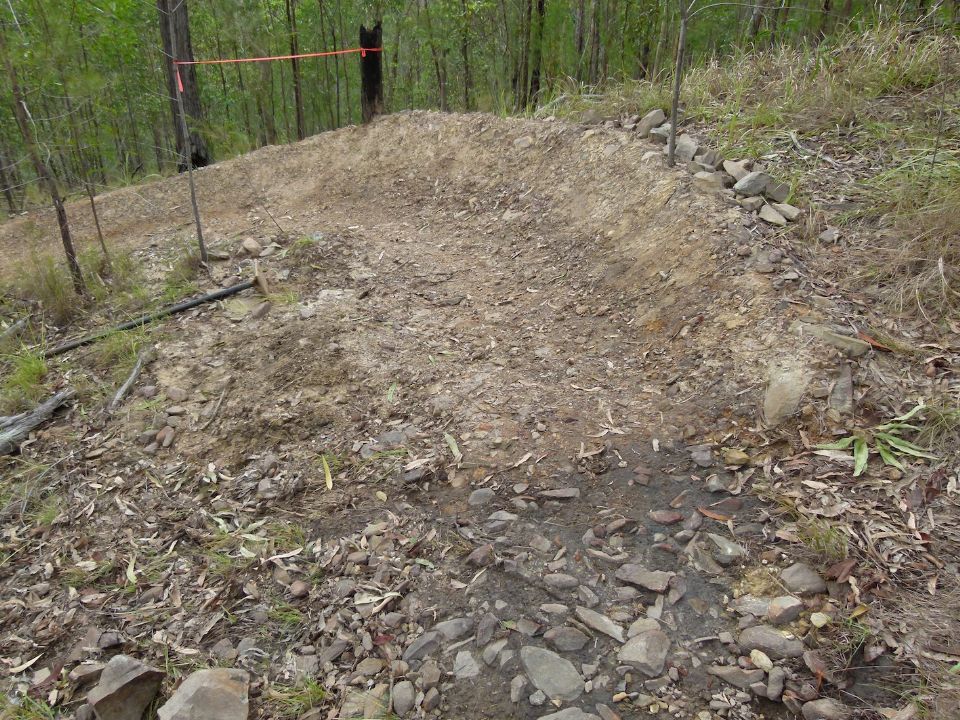 After torrential rain the berm is good