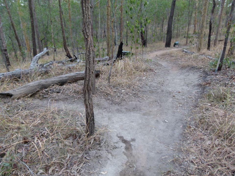 Drain before the steeper section