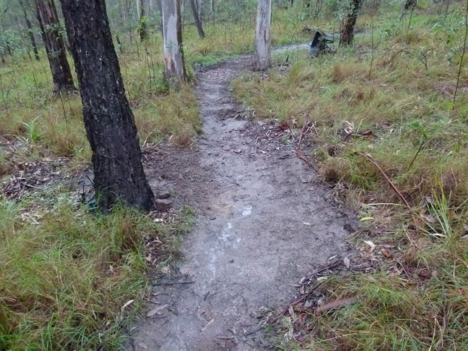 After the rock was removed, a bit of drainage was added