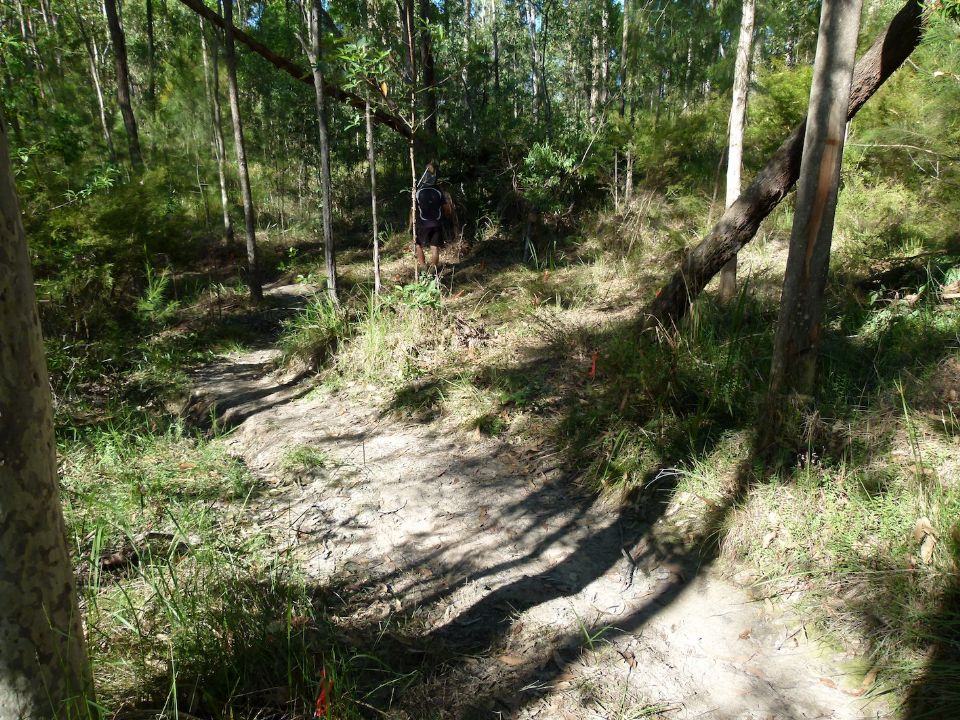 Old line from above the trail closure to come