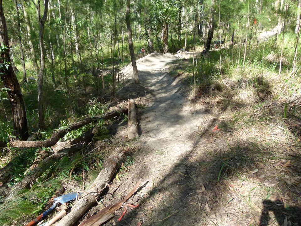 A later exit and earlier entry into this berm