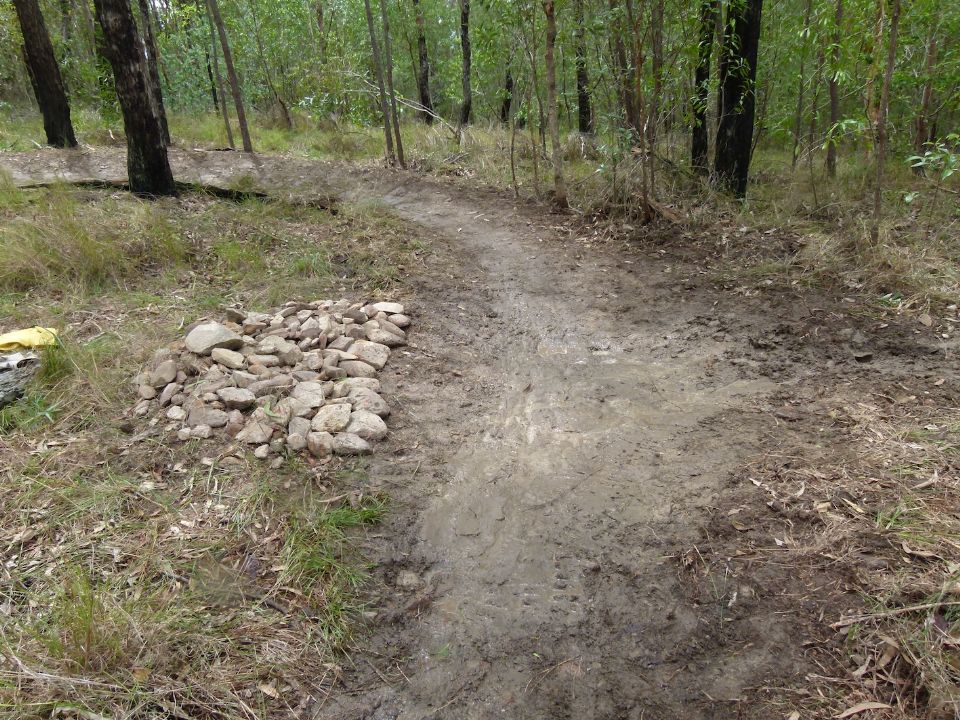 Bottom drain is very rocky under the slush