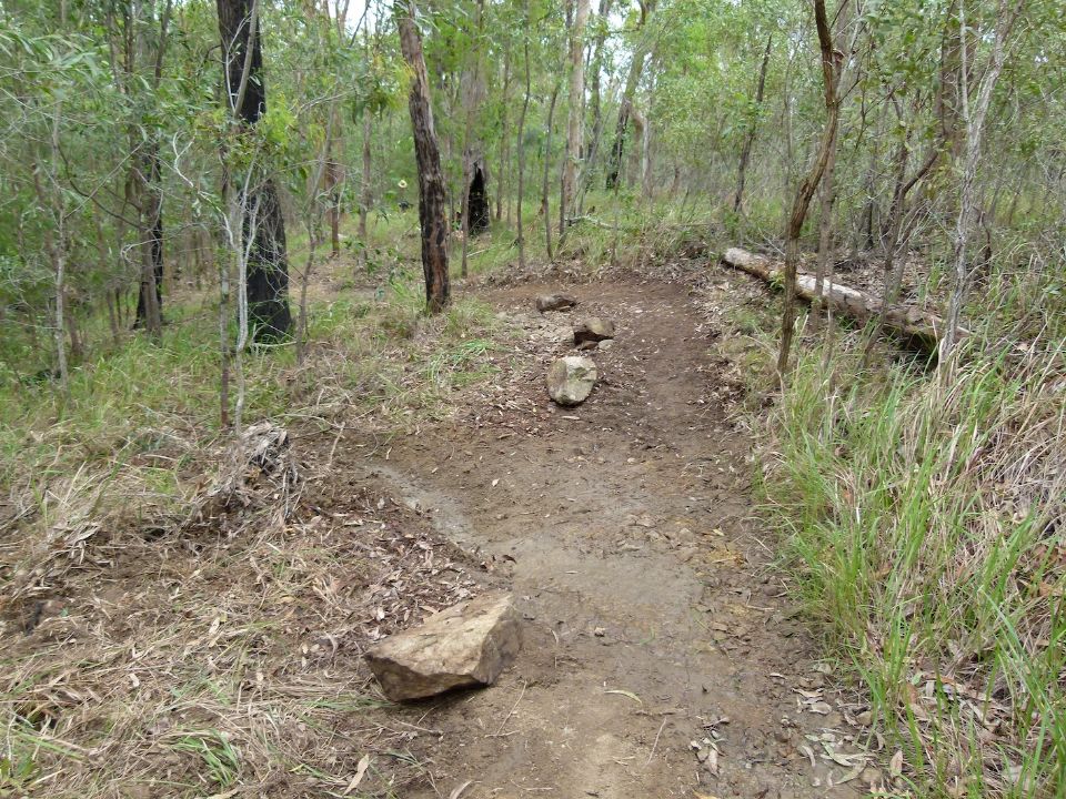Despite outsloped trail, this drain will need more stone soon