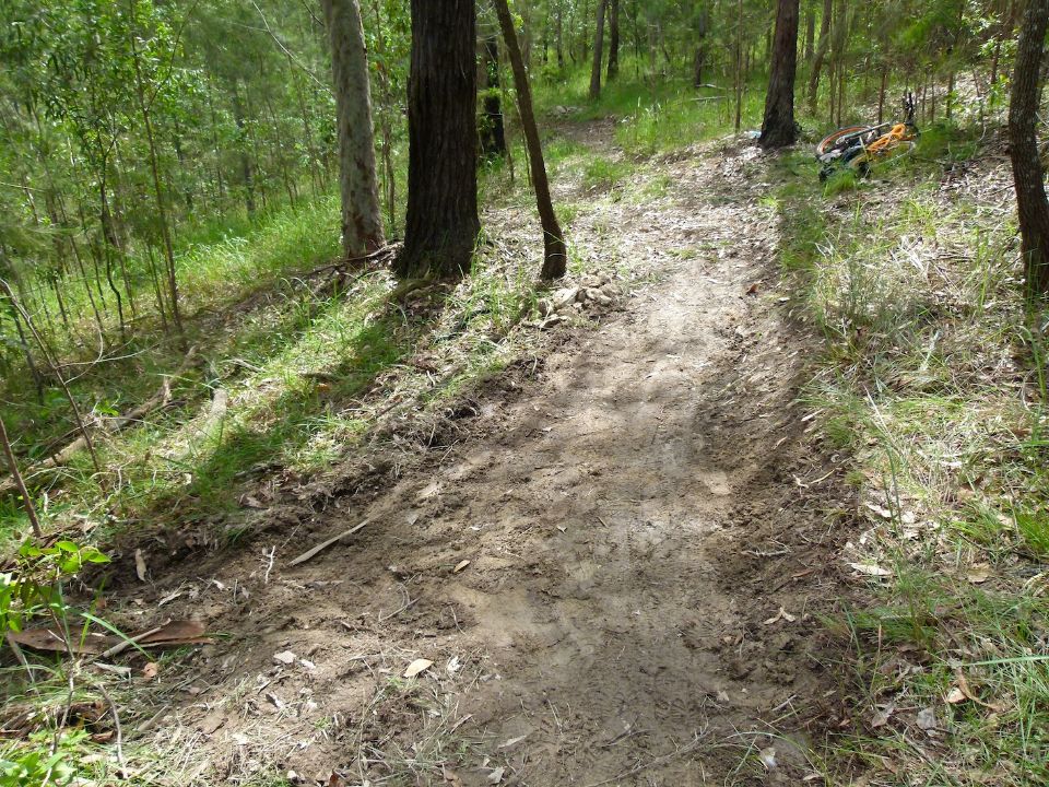 Nice looking soil, but hard to make into a durable bike trail