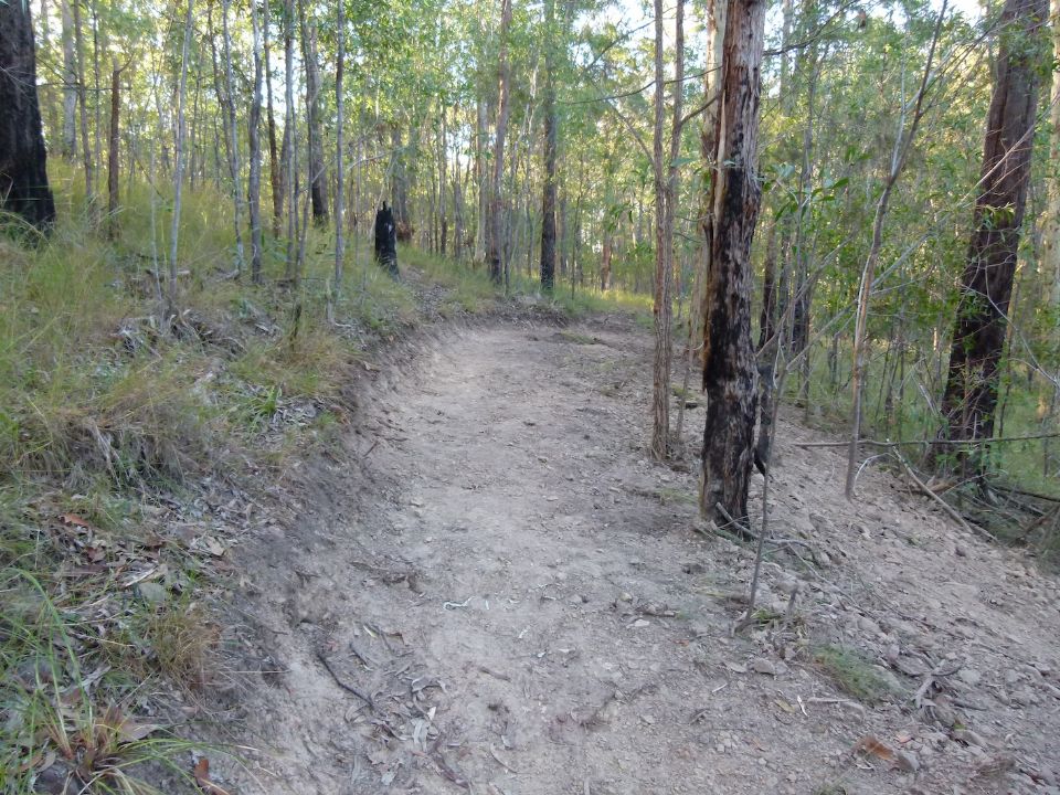 Pushing the line uphill allowed better drainage and improved cornering