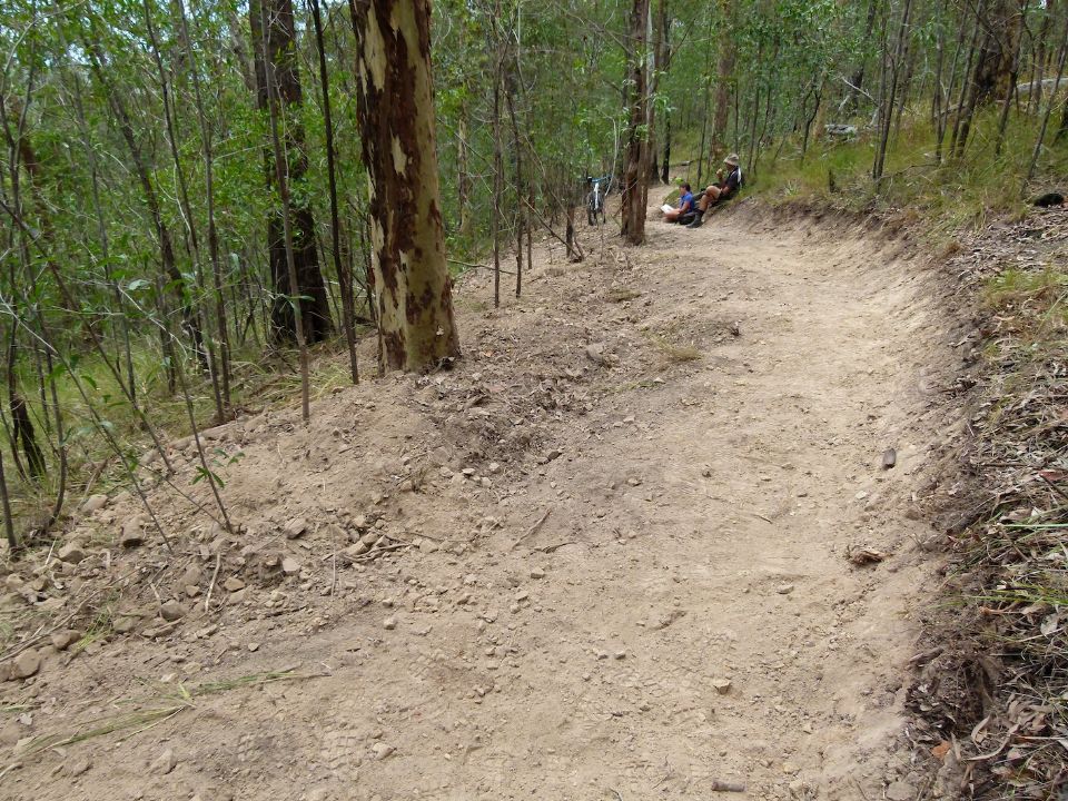 Trail volunteers on a snack break