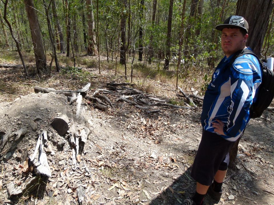 Uphill motos have torn the face off this jump